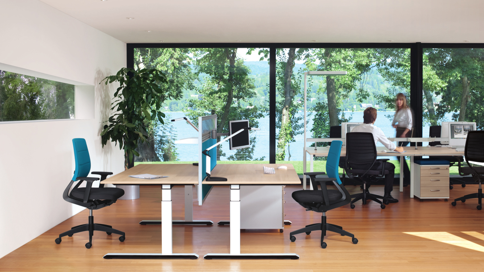 Sit stand desk